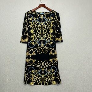 J. McLaughlin Mari Link Boatneck Jersey Sheath Dress